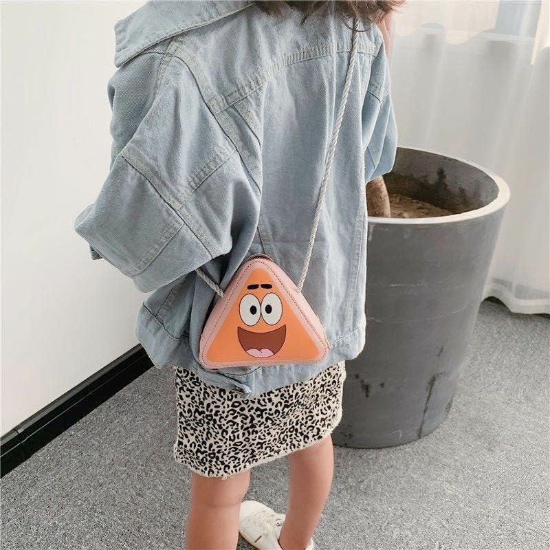 Cute Cartoon Patrick small kids purse girl children shoulder handbag