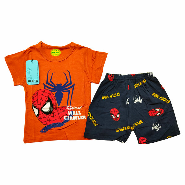 Spiderman Summer 2Pcs Outfit dress for Boys;