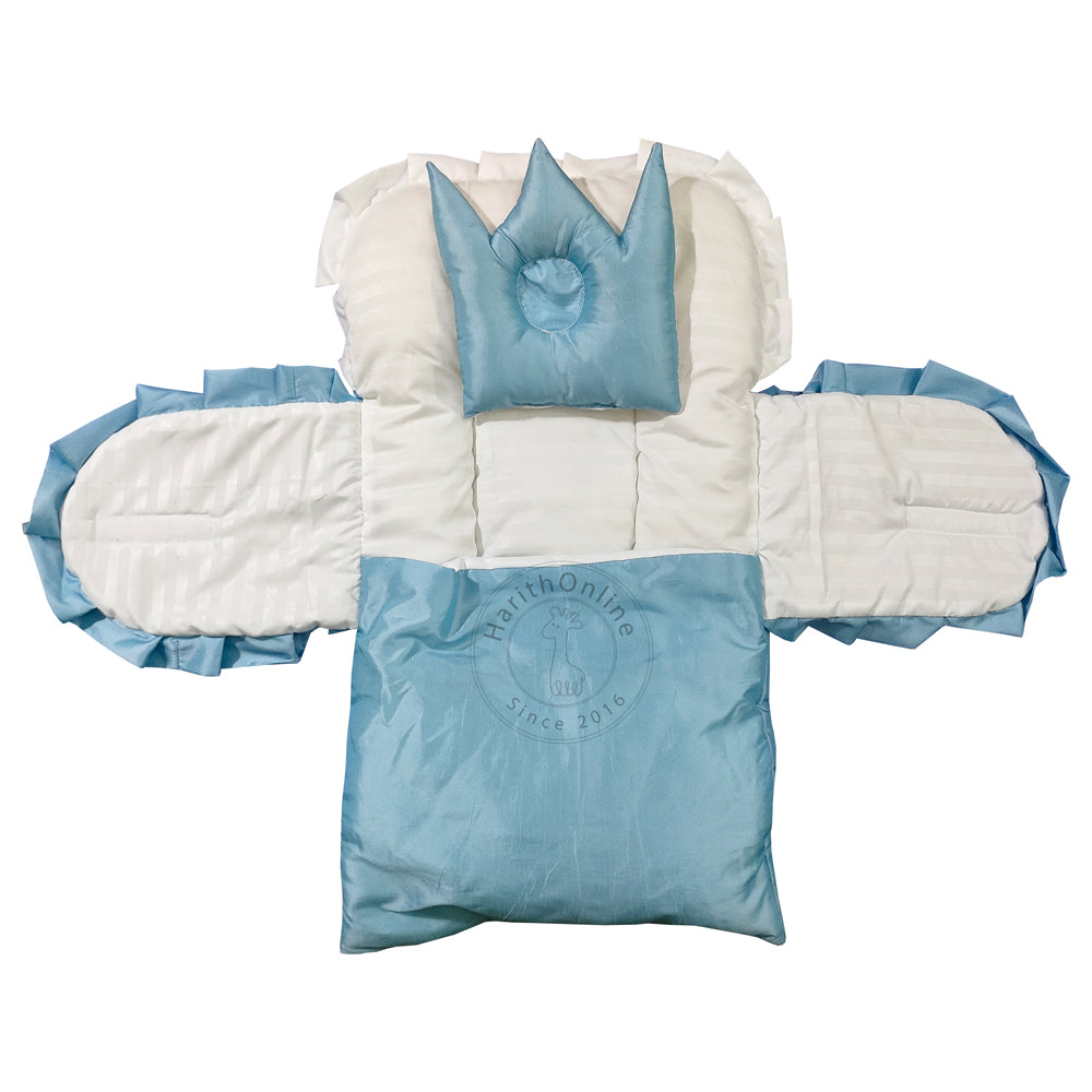 Little Prince Light Blue Newborn Sleeping bag Carry Nest