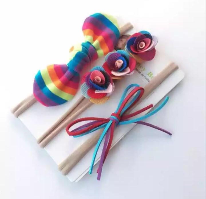 Rainbow colors Head Bands 0-1 Year