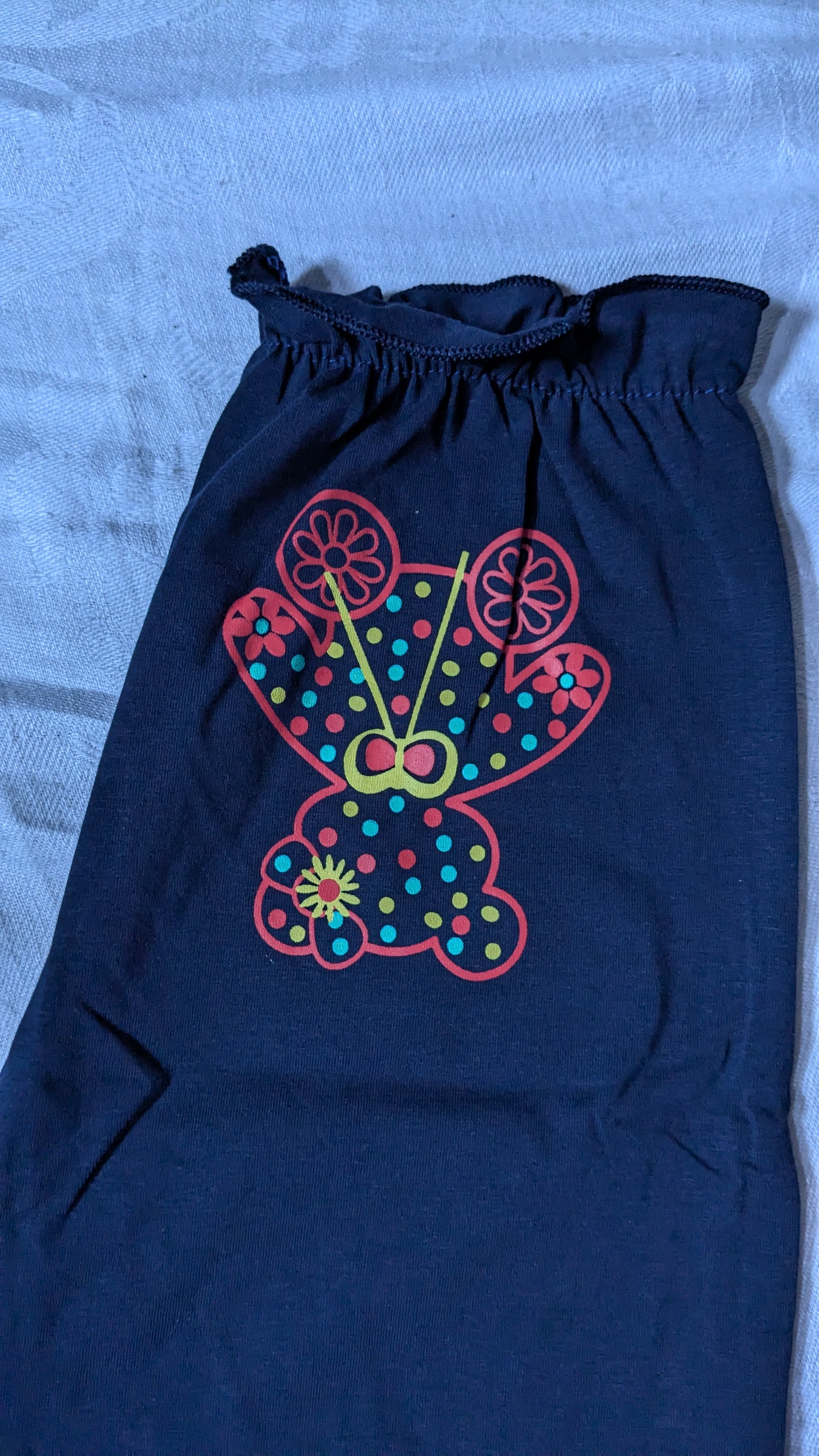 Adorable Pink and Grey Outfit for Girls - Teddy Bear Design
