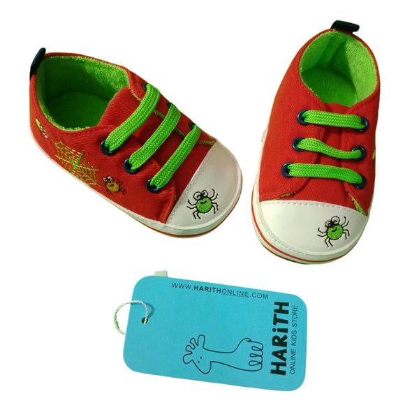 Red and Green Baby Boots
