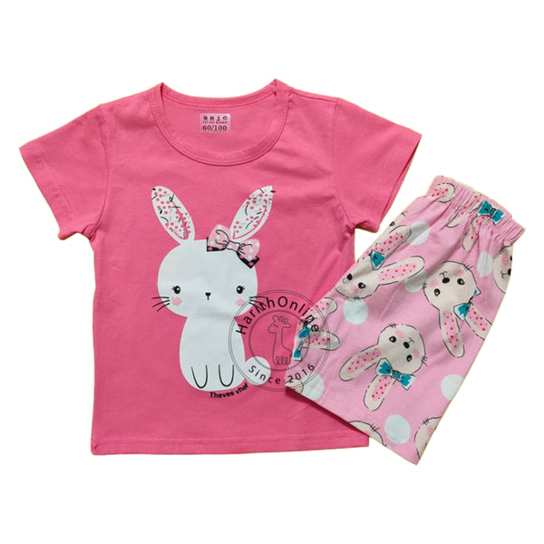 Pink Rabbit Baby girl summer dress