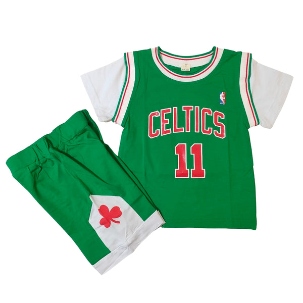 Celtics 11 White Green Kids Boy Summer Dress 2-3 year