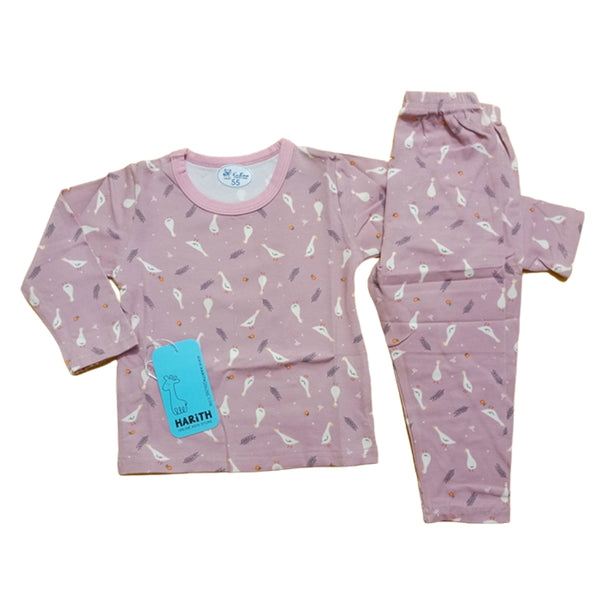 Little ducks tea pink baby trouser shirt