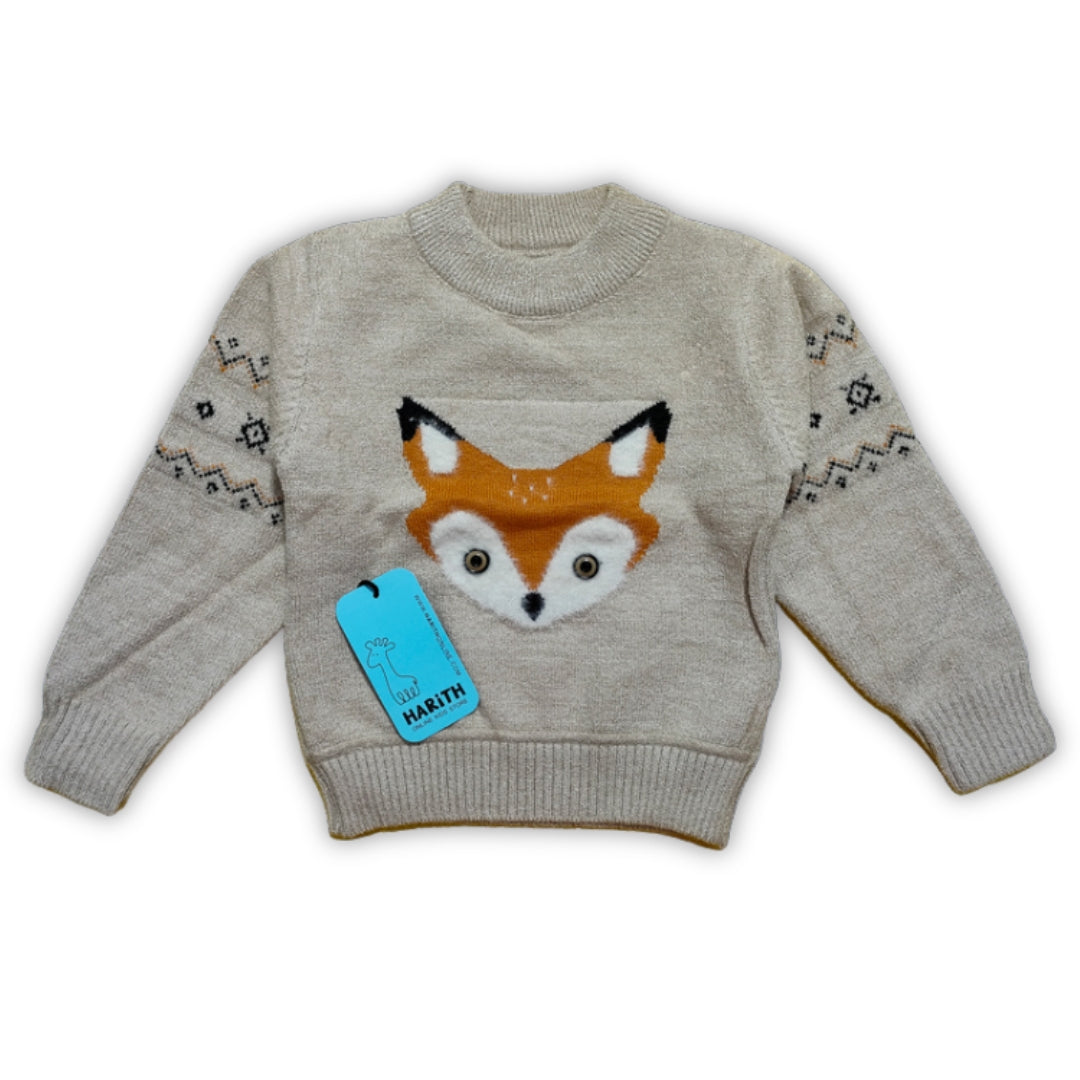 Rabbit wool Fox theme kids Sweater