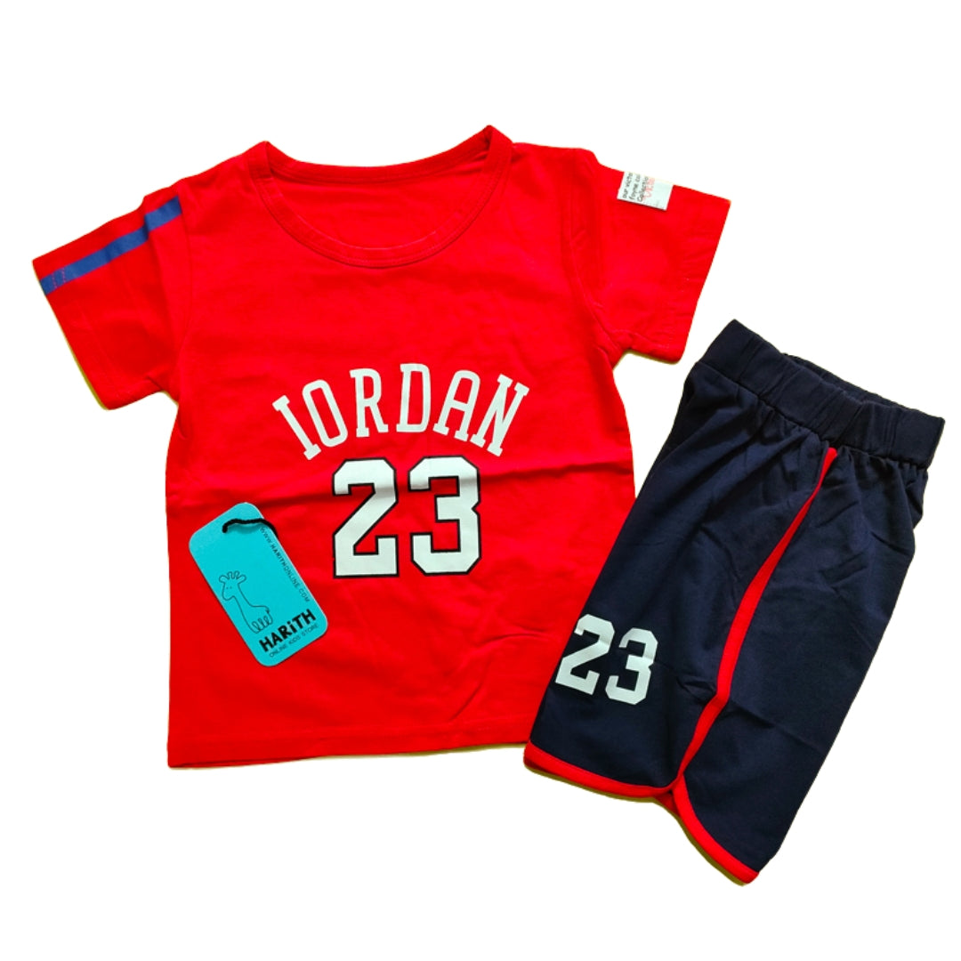 Iordan Red and Blue Summer Boy Dress 6-24 month