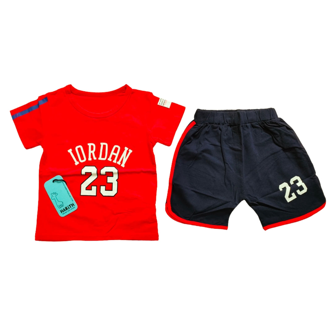 Iordan Red and Blue Summer Boy Dress 6-24 month