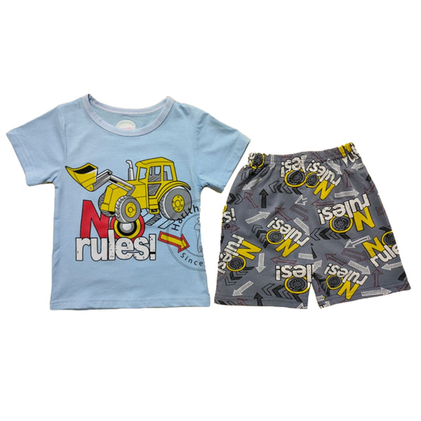 No Rules for Monster Trucks Summer Kids Boys Dress