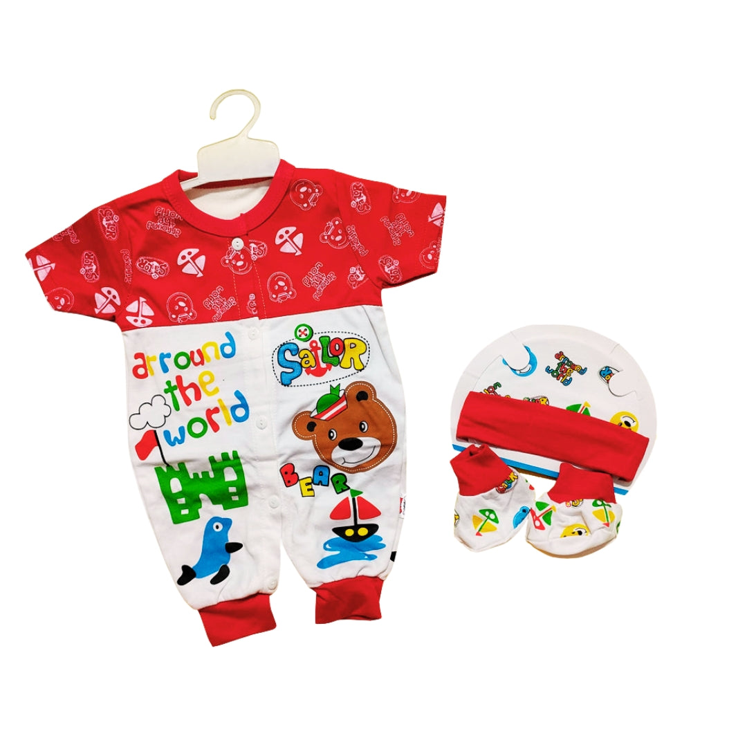 Sailor Around the World Newborn Romper set