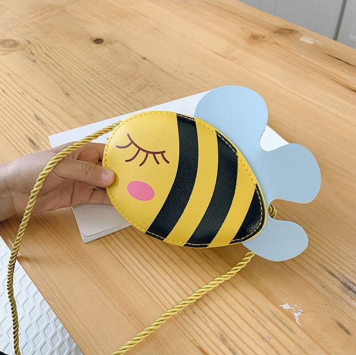 Cute Cartoon Yellow blue Fish small kids purse girl children shoulder handbag