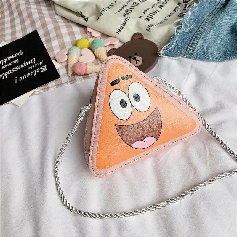 Cute Cartoon Patrick small kids purse girl children shoulder handbag