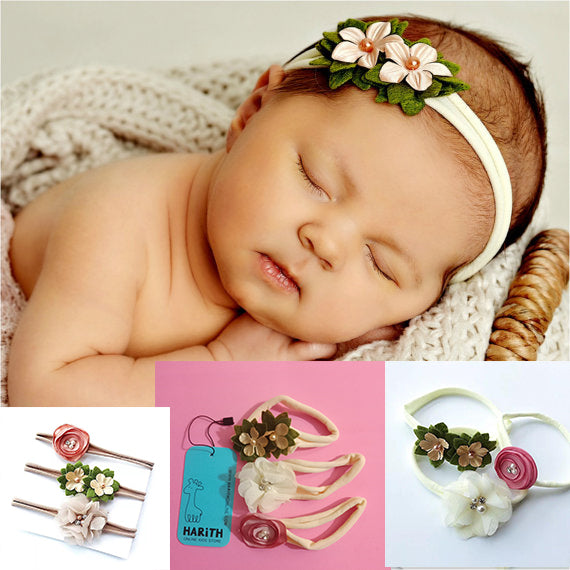 pretty girl baby head bands set