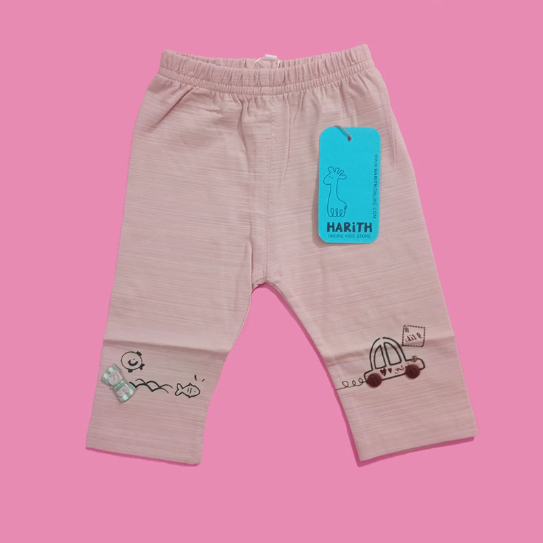 Gongziye Baby Girl Summer Cotton Trouser Pink