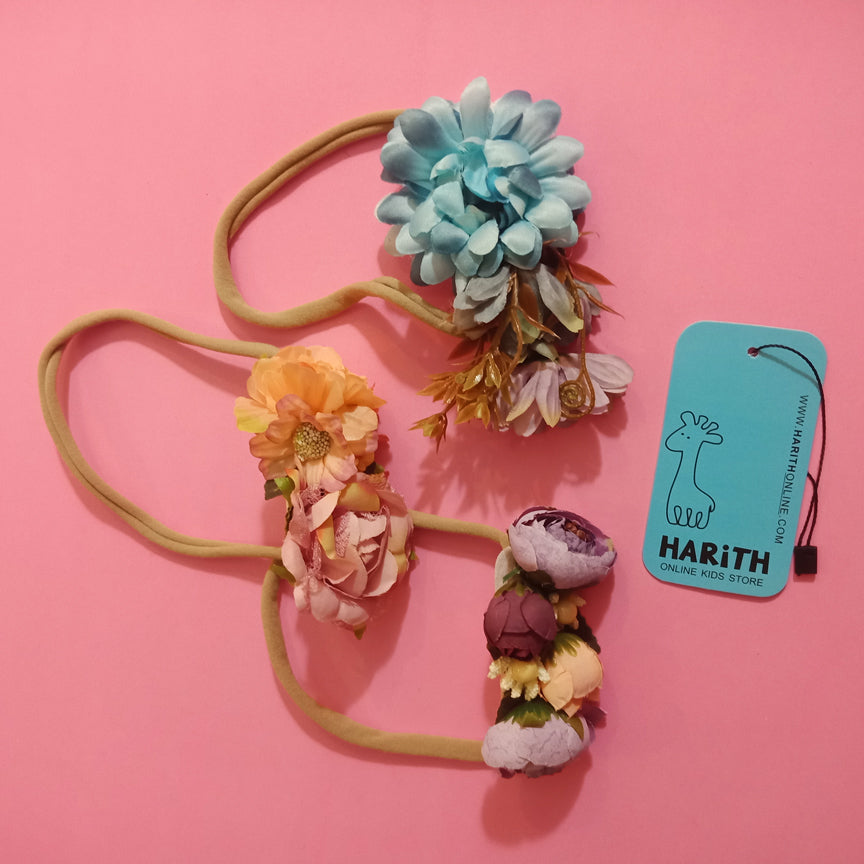Flowers Head bands Set baby girl hair accessories