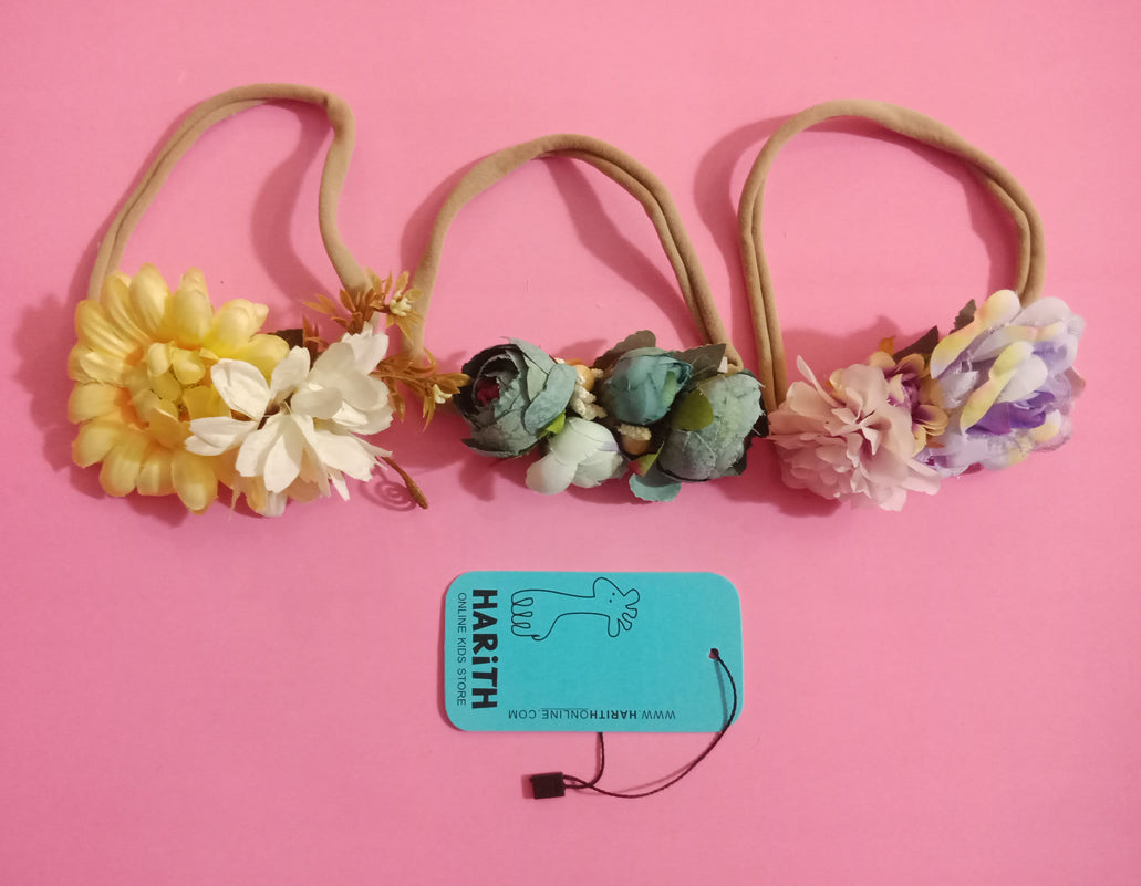 Flowers Head bands Set baby girl hair accessories