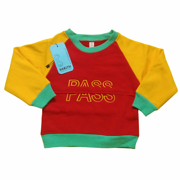 Red Pass Kids winter imported Sweater shirt with plush inner