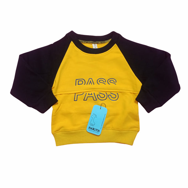 Pass Kids winter Sweater with plush inner