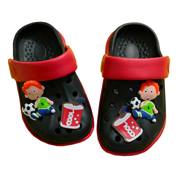 Cool China Red and Black Kids Crocs 3-6 year