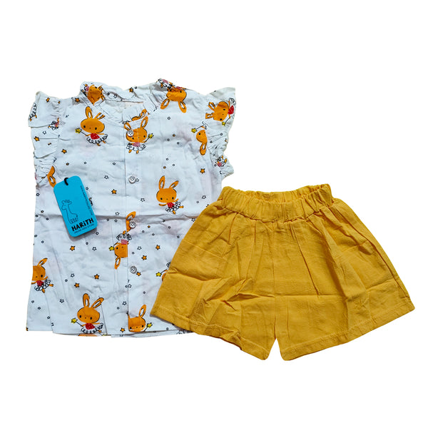 A Magic wand Fairy Bunny Summer Outfit for Girls