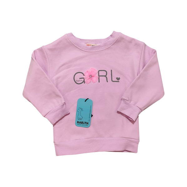 Plush Velvet Sweater top for baby girls