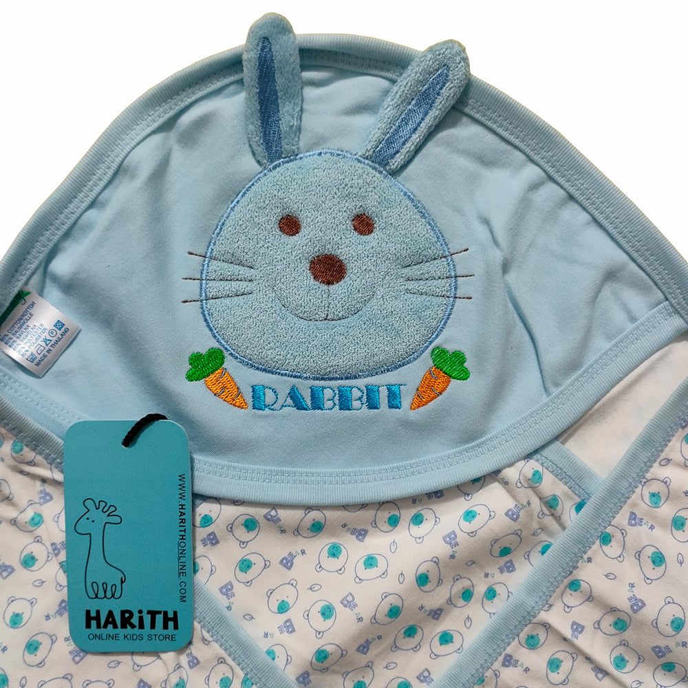 Rabbit Newborn Cotton Wrapping Sheet