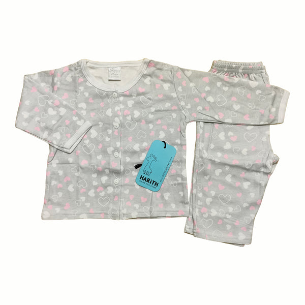 Cute Little Hearts Newborn Baby Cotton Trouser shirt Dress