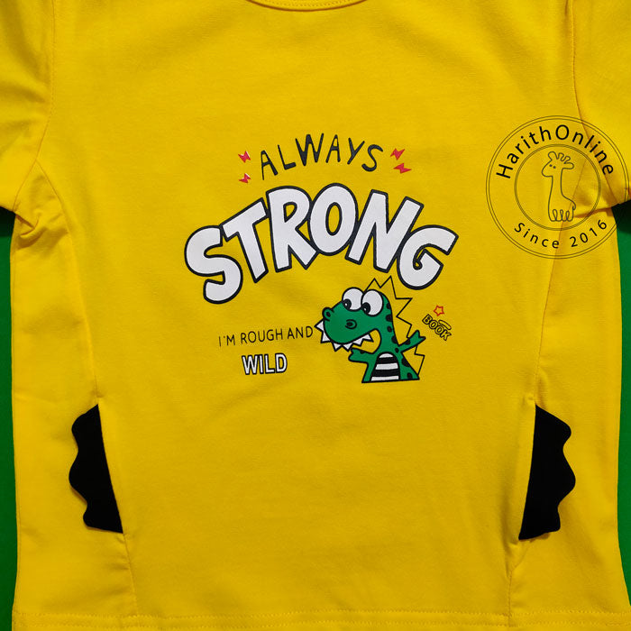 Always Strong and wild Kids Boys Summer wear close up