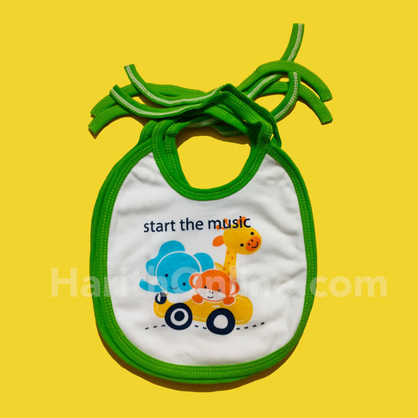 Start the Music Baby Cotton Bib