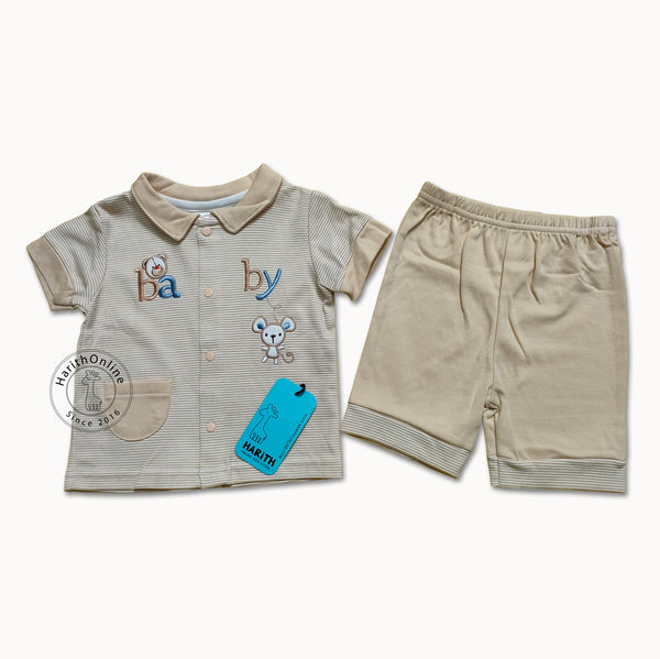 Cotton Baby Bear Dress light brown