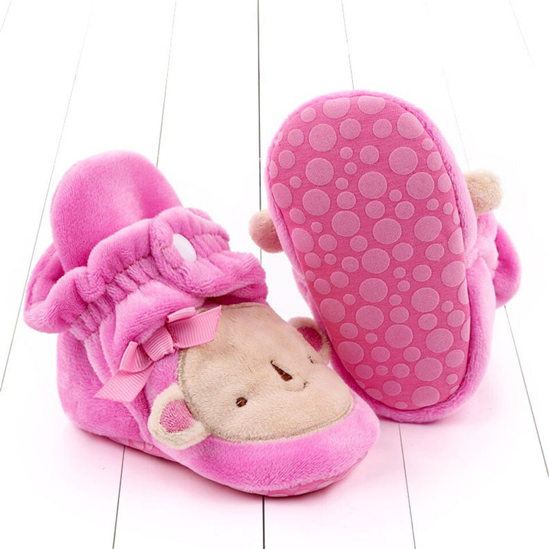 Pink Bear Winter Cute High Boots