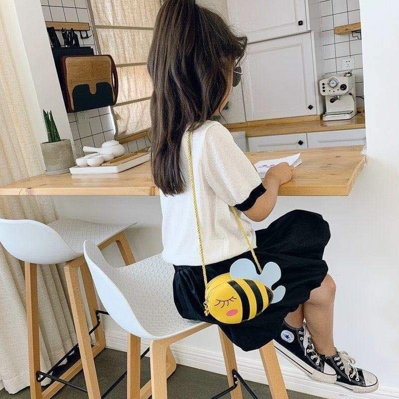 Cute Cartoon Yellow blue Fish small kids purse girl children shoulder handbag